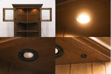 中古　美品　柏木工(KASHIWA・カシワ)　Oscar Getzシリーズ　ナラ材　希少!!カウンターバーセット(カウンターチェア、コーナーキャビネット)(R-051721)