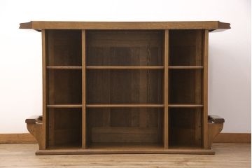 中古　美品　柏木工(KASHIWA・カシワ)　Oscar Getzシリーズ　ナラ材　希少!!カウンターバーセット(カウンターチェア、コーナーキャビネット)(R-051721)