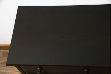 中古　リメイク家具　北海道民芸家具　上質な作りが魅力のサイドキャビネット(リビングボード、引き出し、チェスト、テレビ台)(R-051738)