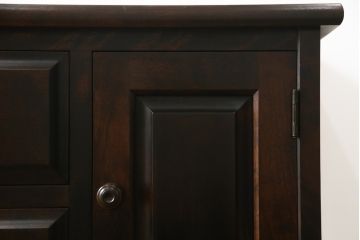 中古　リメイク家具　北海道民芸家具　上質な作りが魅力のサイドキャビネット(リビングボード、引き出し、チェスト、テレビ台)(R-051738)