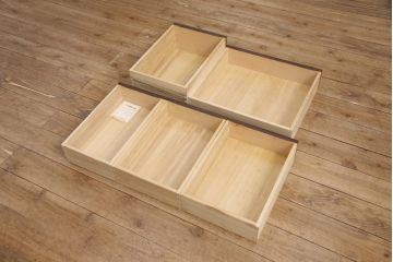 中古　北海道民芸家具　シックな色合いがおしゃれな片袖ライティングビューロー(ワークデスク、在宅ワーク、在宅用、簿記机)(R-051739)