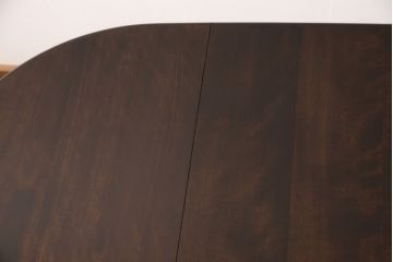 中古　北海道民芸家具　希少な絶版品　引き出し付きが使い勝手の良い上品なバタフライテーブル(ダイニングテーブル、エクステンションテーブル)(R-051740)