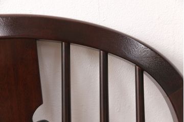 中古　美品　松本民芸家具風　背もたれのデザインがお洒落な上質なつくりのウィンザーチェア(アームチェア、椅子、ウインザーチェア)(R-051742)