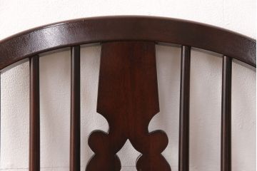 中古　美品　松本民芸家具風　背もたれのデザインがお洒落な上質なつくりのウィンザーチェア(アームチェア、椅子、ウインザーチェア)(R-051742)