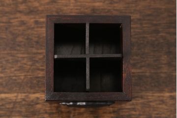 中古　美品　岩谷堂箪笥　巾着モチーフの金具が目を引くペン立て(ペンスタンド)(R-051746)