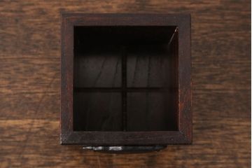 中古　美品　岩谷堂箪笥　巾着モチーフの金具が目を引くペン立て(ペンスタンド)(R-051746)