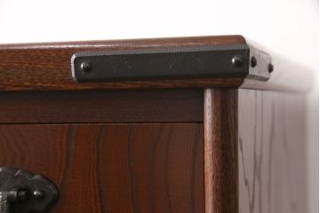 中古　民芸家具　凛とした佇まいが魅力の縦型チェスト(和箪笥、和タンス、整理タンス、引き出し)(R-051750)