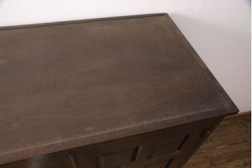 中古　北海道民芸家具　ワードローブをリメイク!取り入れやすいサイズに生まれ変わる収納棚(本箱、下駄箱、ブックケース、本箱、キャビネット)(R-051752)