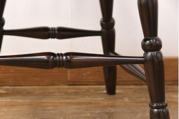 中古　北海道民芸家具　美品!ダイニングチェア(椅子、板座チェア)(R-051755)