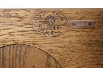 中古　旭川家具　山室家具　ナラ材　ハートメイドファニチャー　ESPOIR(エスポアール)シリーズ　No.101　収納力抜群のワードローブ(洋服タンス、衣装タンス、キャビネット)(定価約40万円)(R-051759)