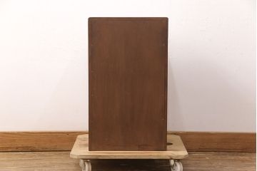 中古　美品　伝統工芸　日光彫り　華やかな花の意匠が目を惹く小引き出し(小物収納、卓上収納)(R-051765)