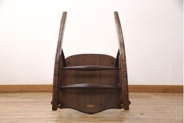 中古　極美品!　松本民芸家具　くつろぎの時間にぴったりなJ型ロッキングチェア(アームチェア、揺り椅子)(R-051767)