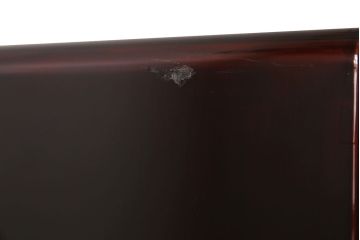 中古　美品　本漆溜塗り　美しい花の蒔絵が目を引く二段重ね箪笥(定価220万円)(和タンス、引き出し、チェスト)(R-051771)
