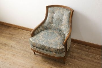 中古　DREXEL HERITAGE(ドレクセルヘリテイジ)　Upholstery(アップホルスタリー)　ローバックチェア(アームチェア、1人掛けソファ)(定価約45万円)(R-051777)