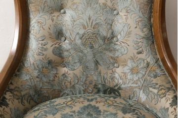 中古　DREXEL HERITAGE(ドレクセルヘリテイジ)　Upholstery(アップホルスタリー)　ローバックチェア(アームチェア、1人掛けソファ)(定価約45万円)(R-051777)