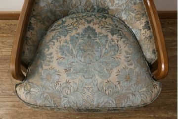 中古　DREXEL HERITAGE(ドレクセルヘリテイジ)　Upholstery(アップホルスタリー)　ローバックチェア(アームチェア、1人掛けソファ)(定価約45万円)(R-051777)