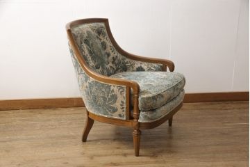 中古　DREXEL HERITAGE(ドレクセルヘリテイジ)　Upholstery(アップホルスタリー)　ローバックチェア(アームチェア、1人掛けソファ)(定価約45万円)(R-051778)