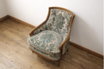 中古　DREXEL HERITAGE(ドレクセルヘリテイジ)　Upholstery(アップホルスタリー)　ローバックチェア(アームチェア、1人掛けソファ)(定価約45万円)(R-051778)