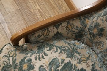 中古　DREXEL HERITAGE(ドレクセルヘリテイジ)　Upholstery(アップホルスタリー)　ローバックチェア(アームチェア、1人掛けソファ)(定価約45万円)(R-051778)