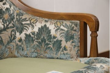 中古　DREXEL HERITAGE(ドレクセルヘリテイジ)　Upholstery(アップホルスタリー)　ローバックチェア(アームチェア、1人掛けソファ)(定価約45万円)(R-051778)