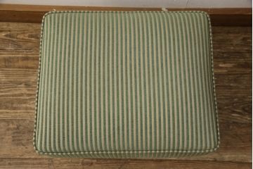中古　美品　神戸洋家具　永田良介商店　幾何学模様の意匠がアクセントになるドレッサー&スツールセット(鏡台、椅子)(R-051782)