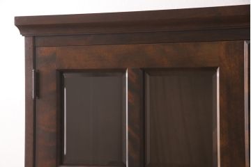 中古　美品　北海道民芸家具　和洋折衷どちらのお部屋にも馴染むブックケース(本箱、収納棚、キャビネット、飾り棚)(R-051785)