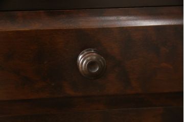 中古　北海道民芸家具　上品な佇まいの2段重ね整理タンス(チェスト、衣装箪笥、引き出し)(R-051788)