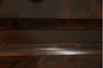 中古　北海道民芸家具　上品な佇まいの2段重ね整理タンス(チェスト、衣装箪笥、引き出し)(R-051788)