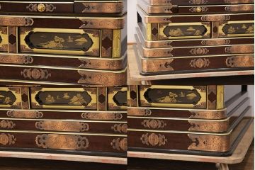 中古　展示品　未使用品　伝統工芸　150代　金仏壇「鳳凰」　細部まで造り込まれた意匠と高級感漂う芸術品のような佇まいが魅力の長岡仏壇(定価約260万円)(R-051791)