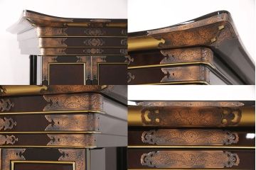 中古　展示品　未使用品　伝統工芸　150代　金仏壇「鳳凰」　細部まで造り込まれた意匠と高級感漂う芸術品のような佇まいが魅力の長岡仏壇(定価約260万円)(R-051791)