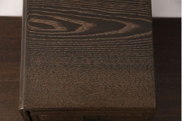 中古　美品　国産手造り家具　コンパクトに収納できてお部屋に取り入れやすい、折りたたみ式文机(折り畳み、座机、ローテーブル、座卓、小引き出し)(R-051799)