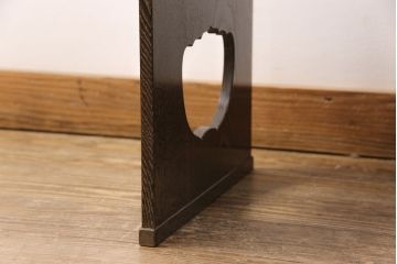 中古　美品　国産手造り家具　コンパクトに収納できてお部屋に取り入れやすい、折りたたみ式文机(折り畳み、座机、ローテーブル、座卓、小引き出し)(R-051799)