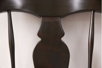 中古　北海道民芸家具　上品な雰囲気漂うアームチェア(ウィンザーチェア、ダイニングチェア、板座チェア、ウインザーチェア)(R-051803)