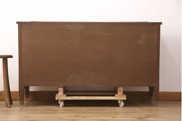 中古　DREXEL HERITAGE(ドレクセルヘリテイジ)　Triune(トライユン)　チャイナ　天板リメイク　クラシカルな佇まいが魅力のサイドボード(サイドキャビネット、収納棚、飾り棚)(R-051805)