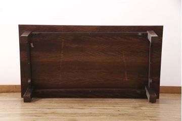 中古　美品　九州民芸家具　シンプルで取り入れやすい座卓(ローテーブル、机)(R-051809)
