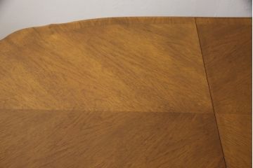 中古　DREXEL HERITAGE(ドレクセルヘリテイジ)　アメリカ輸入モデル　格調高いデザインが魅力的なニレ材製エクステンションテーブル(拡張式テーブル、ダイニングテーブル)(R-051812)