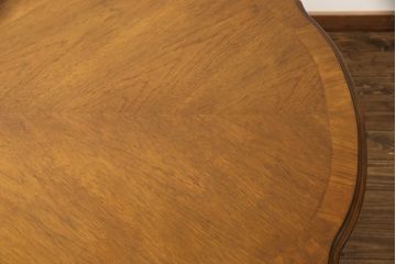 中古　DREXEL HERITAGE(ドレクセルヘリテイジ)　アメリカ輸入モデル　格調高いデザインが魅力的なニレ材製エクステンションテーブル(拡張式テーブル、ダイニングテーブル)(R-051812)