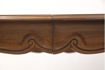 中古　DREXEL HERITAGE(ドレクセルヘリテイジ)　アメリカ輸入モデル　格調高いデザインが魅力的なニレ材製エクステンションテーブル(拡張式テーブル、ダイニングテーブル)(R-051812)