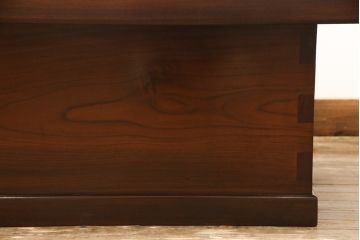 中古　美品　総ケヤキ材　上質な和の空間づくりに最適な関西火鉢(長火鉢、囲炉裏、座卓、ローテーブル)(R-051818)