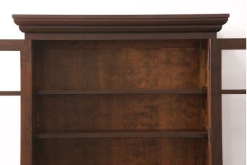 中古　美品　松本民芸家具　シックな雰囲気がおしゃれなA型食器棚(カップボード、キャビネット、収納棚、戸棚)(定価約50万円)(R-051823)