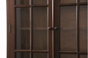 中古　美品　松本民芸家具　シックな雰囲気がおしゃれなA型食器棚(カップボード、キャビネット、収納棚、戸棚)(定価約50万円)(R-051823)