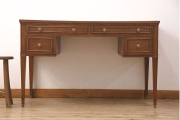 中古　DREXEL HERITAGE(ドレクセルヘリテイジ)のTriune(トライユン)シリーズ!　気品が漂う洗練された佇まいが魅力のニーホールデスク(両袖デスク、机、在宅ワーク、在宅用ワークデスク)(定価約41万円)(R-051824)