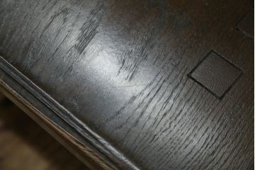 ビンテージ　美品　神戸洋家具　永田良介商店　特注品　民芸風　シンプルなデザインがお部屋に取り入れやすいナラ材製ローテーブル(座卓、センターテーブル、ヴィンテージ)(R-051825)
