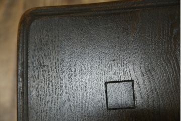 ビンテージ　美品　神戸洋家具　永田良介商店　特注品　民芸風　シンプルなデザインがお部屋に取り入れやすいナラ材製ローテーブル(座卓、センターテーブル、ヴィンテージ)(R-051825)