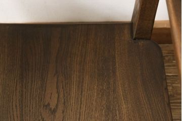 ビンテージ　美品　神戸洋家具　永田良介商店　特注品　民芸風　ナラ材　木の温もりを感じるアームチェア(1人掛け、椅子、ヴィンテージ)(R-051827)