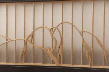 アンティーク建具　空間のアクセントに!和の風情が感じられる欄間(明り取り、明かり取り)(R-051833)