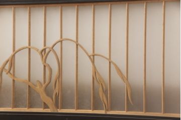 アンティーク建具　空間のアクセントに!和の風情が感じられる欄間(明り取り、明かり取り)(R-051833)