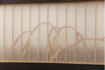 アンティーク建具　空間のアクセントに!和の風情が感じられる欄間(明り取り、明かり取り)(R-051833)