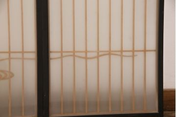 アンティーク建具　ディスプレイとしてもおすすめの書院戸4枚セット(窓、引き戸)(R-051834)