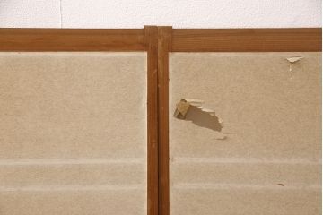 アンティーク建具　アジアンテイストの空間づくりにおすすめ!繊細な意匠の透かし彫り入り障子戸4枚セット(窓、欄間、明り取り、明かり取り)(R-051835)